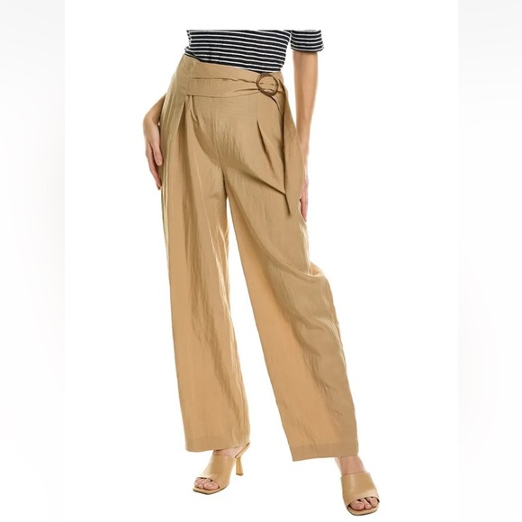 VINCE Tie-Front Wide-Leg Pant - Picture 1 of 17